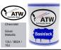 Preview: Chevrolet, Silver Metallic, 13U / 9824 / 18J: 1L Lackdose, von ATW Autoteile West.